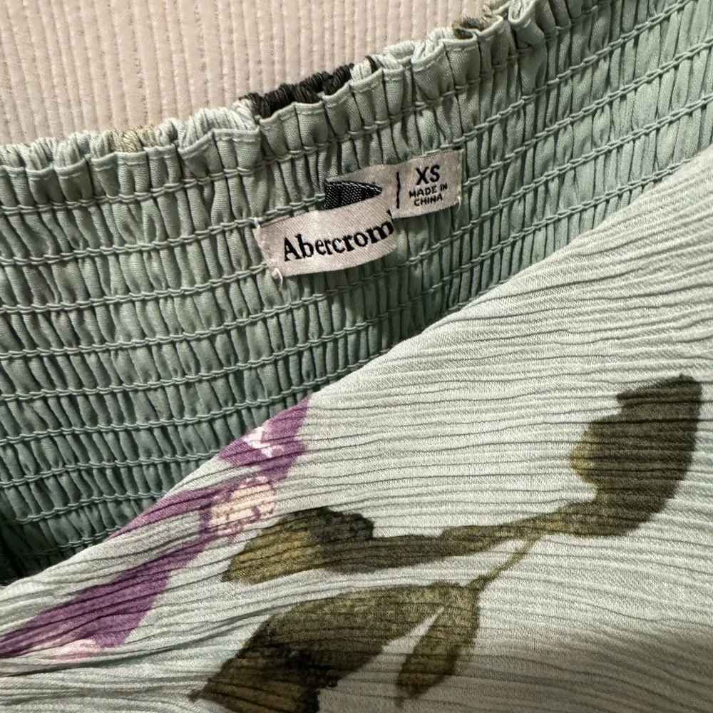 Abercrombie & Fitch Mint Green Floral Maxi Dress